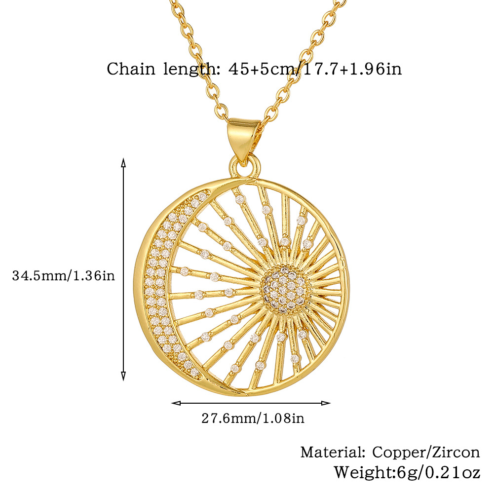 Wholesale Elegant Heart Shape Copper Inlay Zircon Pendant Necklace display picture 11
