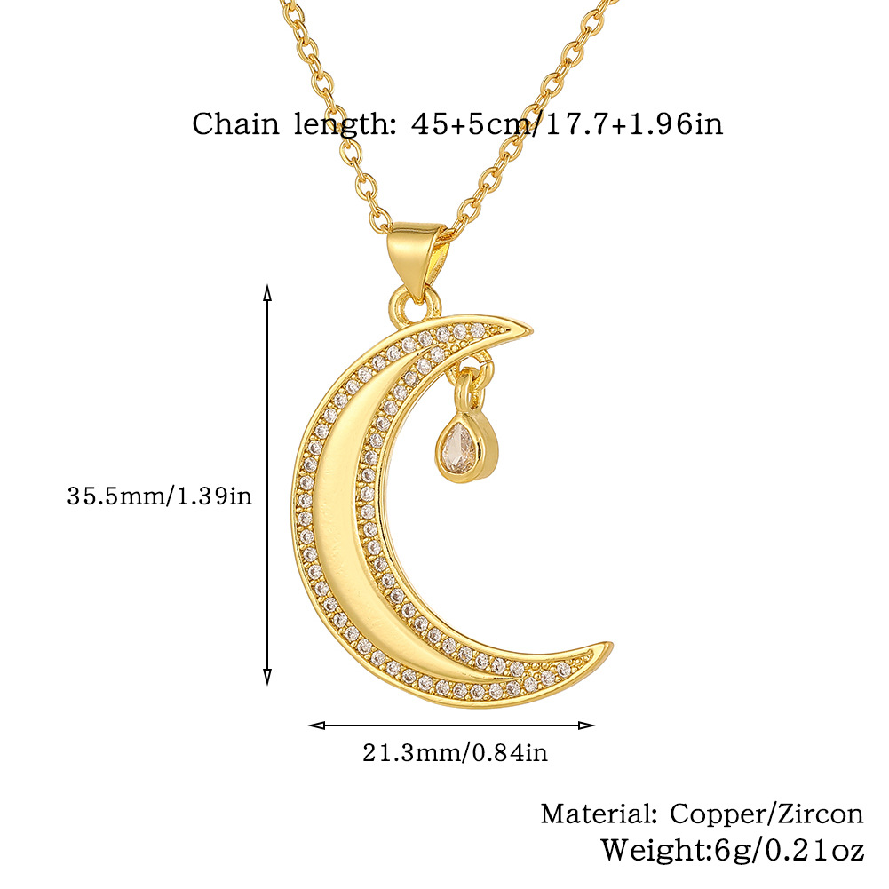 Wholesale Elegant Heart Shape Copper Inlay Zircon Pendant Necklace display picture 12