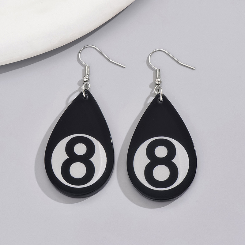 1 Pair Basic Modern Style Classic Style Infinity Water Droplets Arylic Drop Earrings display picture 4