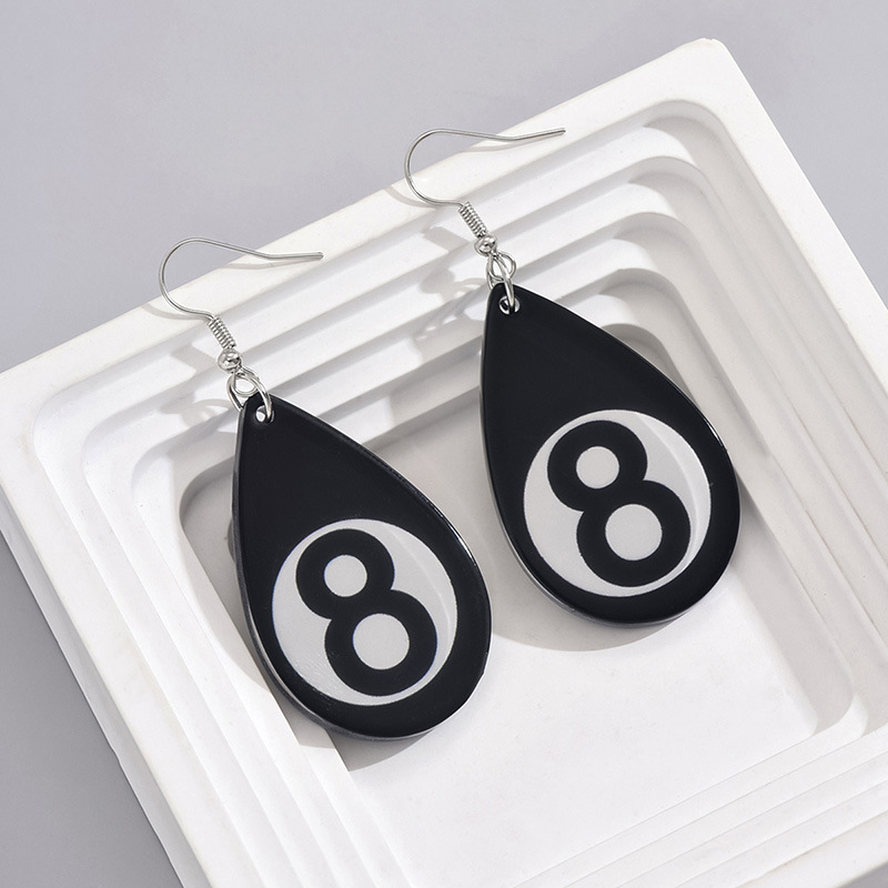 1 Pair Basic Modern Style Classic Style Infinity Water Droplets Arylic Drop Earrings display picture 5