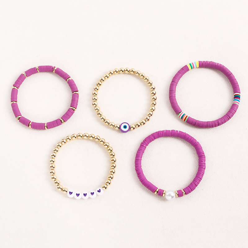 Wholesale Jewelry Basic Simple Style Classic Style Geometric Soft Clay Beaded Bracelets display picture 4