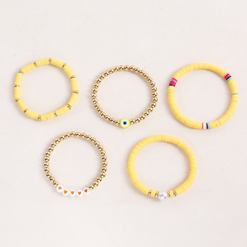 Wholesale Jewelry Basic Simple Style Classic Style Geometric Soft Clay Beaded Bracelets display picture 3