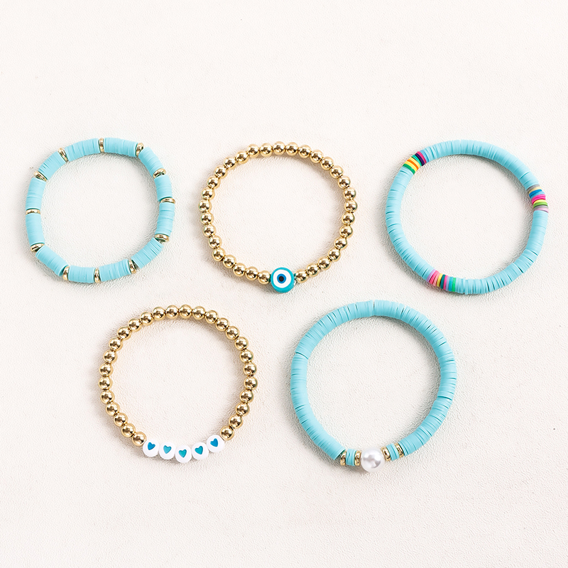Wholesale Jewelry Basic Simple Style Classic Style Geometric Soft Clay Beaded Bracelets display picture 5