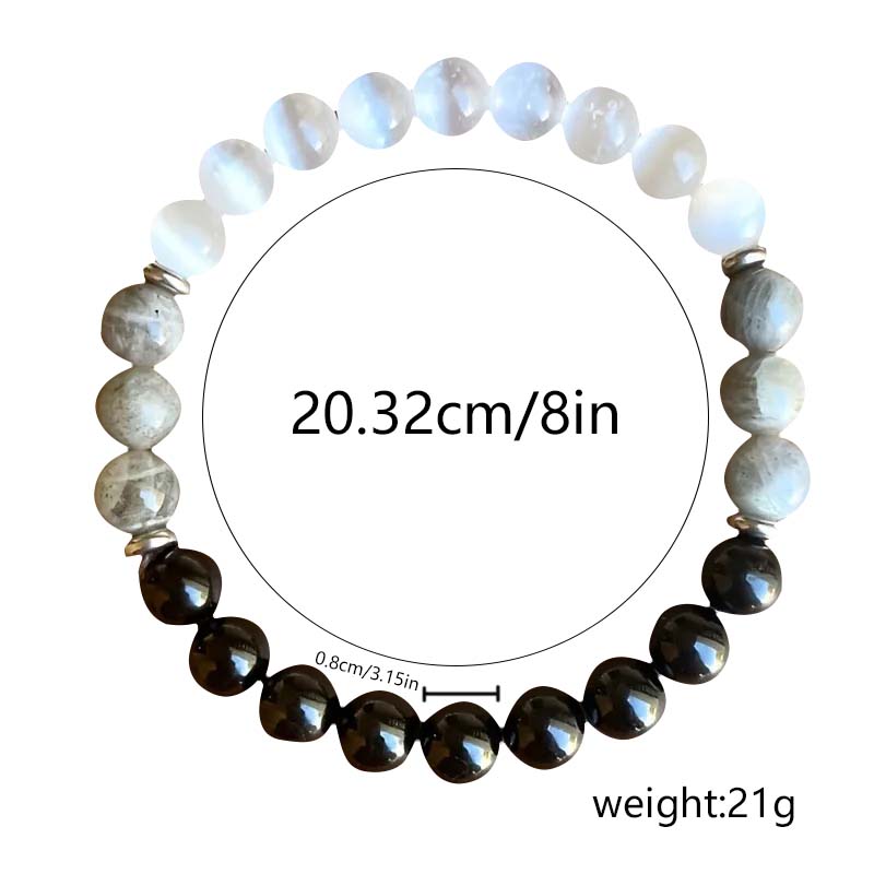 Wholesale Jewelry Casual Simple Style Round Natural Stone Beaded Knitting Bracelets display picture 8