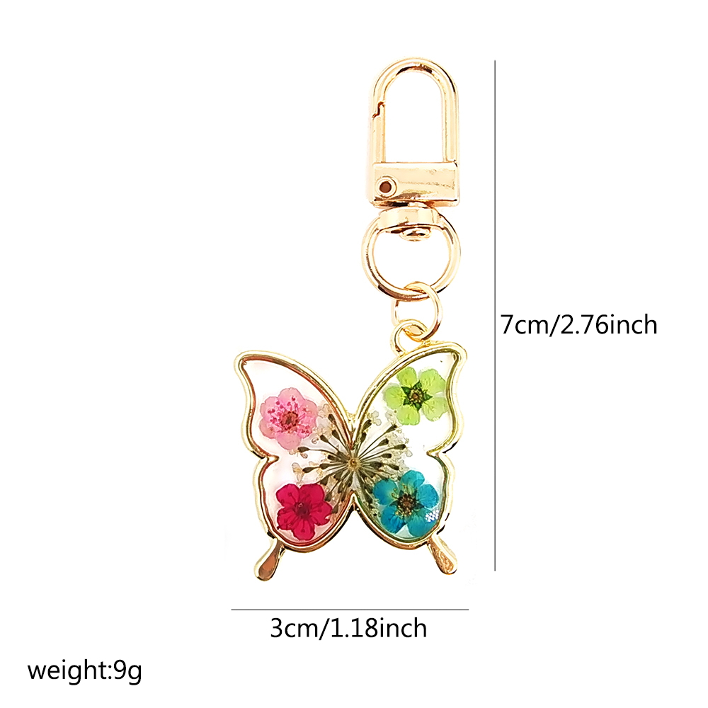 Simple Style Classic Style Animal Dried Flower Alloy Resin Keychain display picture 6