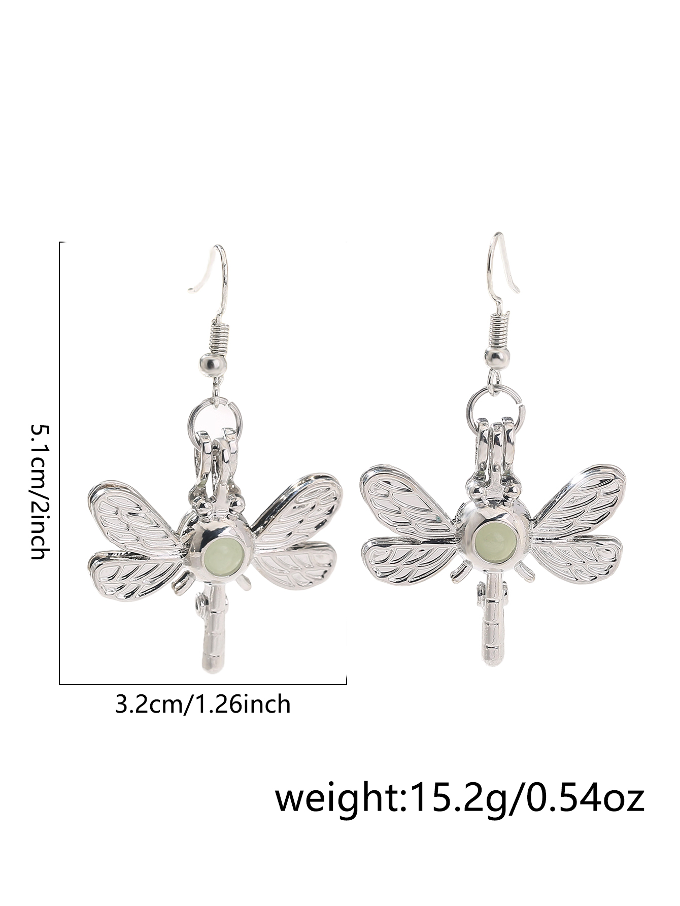 1 Pair IG Style Lady Novelty Dragonfly Inlay Copper Zinc Alloy Resin Drop Earrings display picture 2