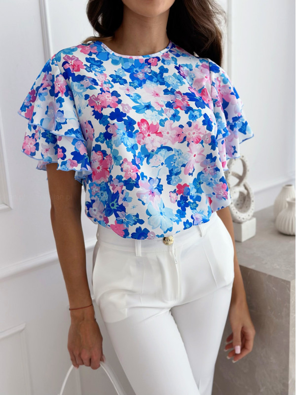Women's Blouse Short Sleeve T-Shirts Vacation Ditsy Floral display picture 6