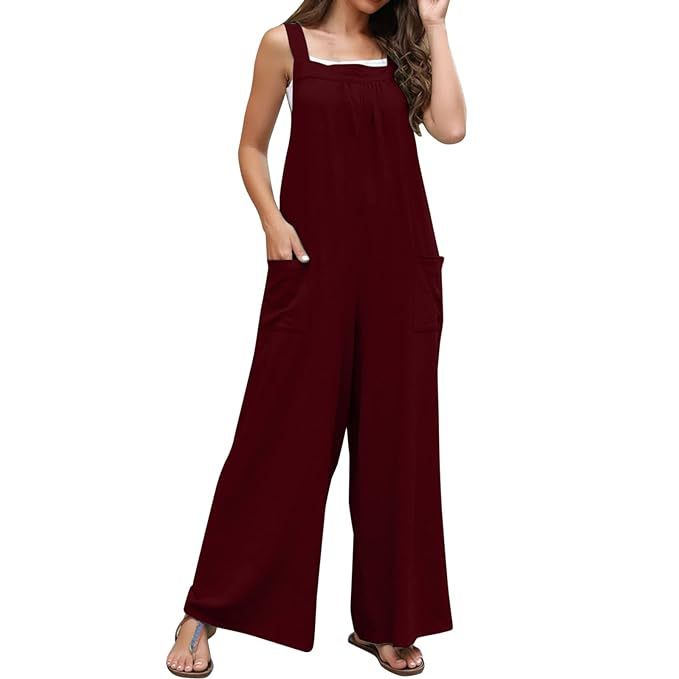 Women's Holiday Daily Simple Style Solid Color Full Length Pocket Jumpsuits display picture 12