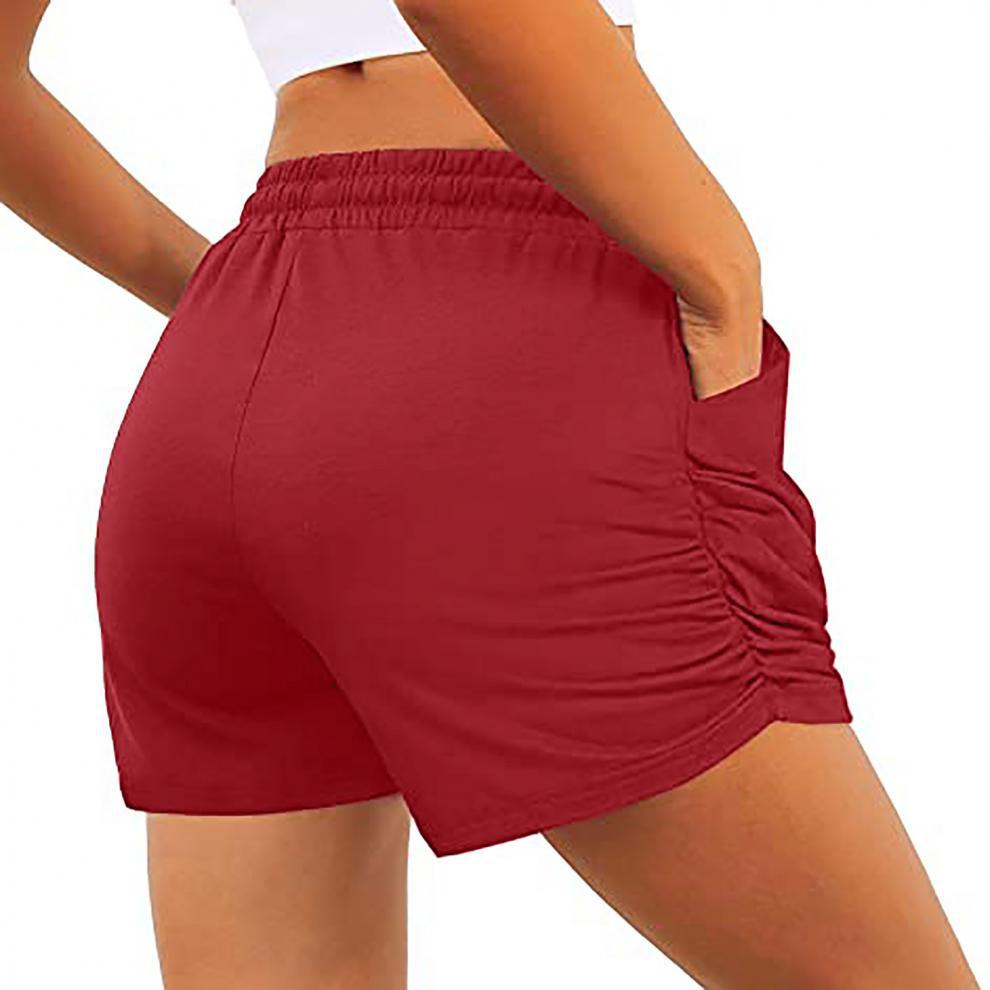 Women's Holiday Daily Simple Style Solid Color Shorts Pocket Casual Pants Straight Pants display picture 4