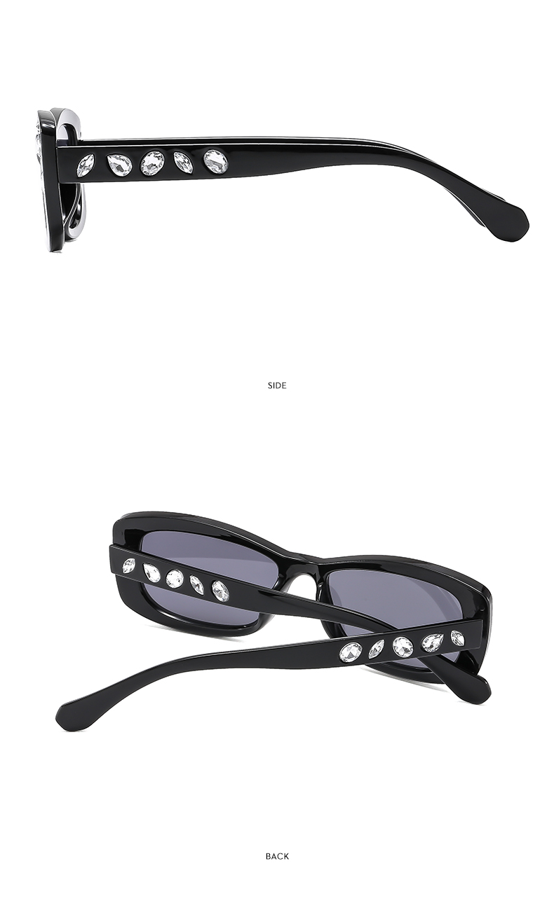 Elegant Glam Luxurious Color Block Ac Square Full Frame Women's Sunglasses display picture 4