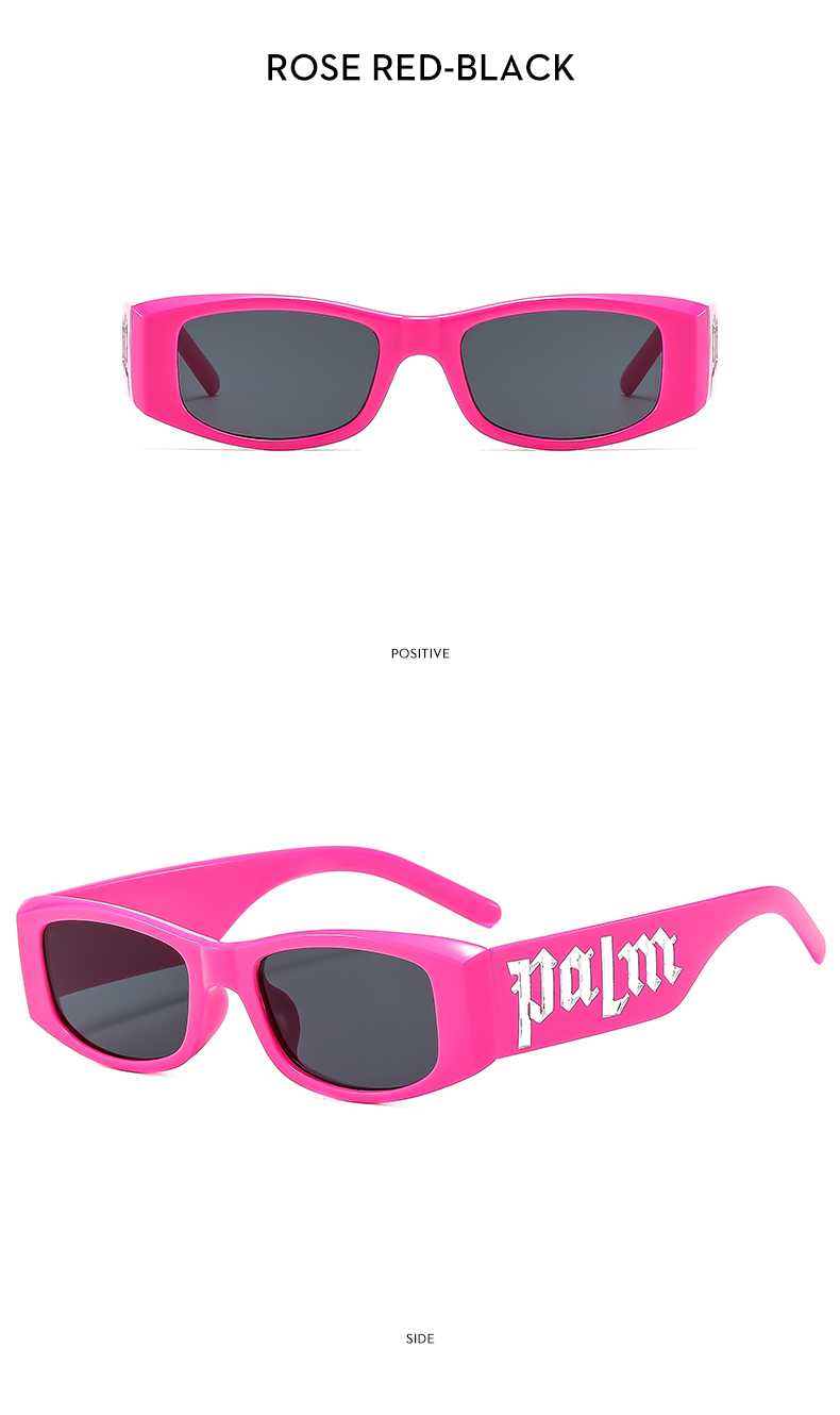 Casual Letter Color Block Ac Square Full Frame Kids Sunglasses display picture 11
