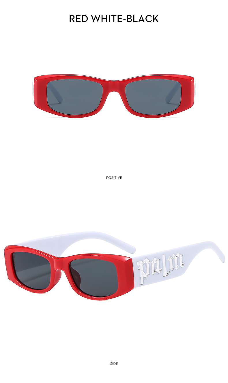 Casual Letter Color Block Ac Square Full Frame Kids Sunglasses display picture 13
