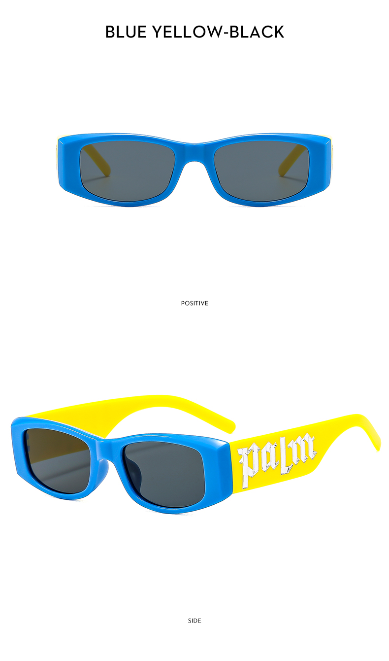 Casual Letter Color Block Ac Square Full Frame Kids Sunglasses display picture 14