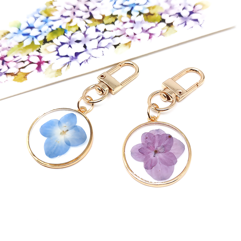 Casual Vacation Simple Style Flower Alloy Resin Keychain display picture 4