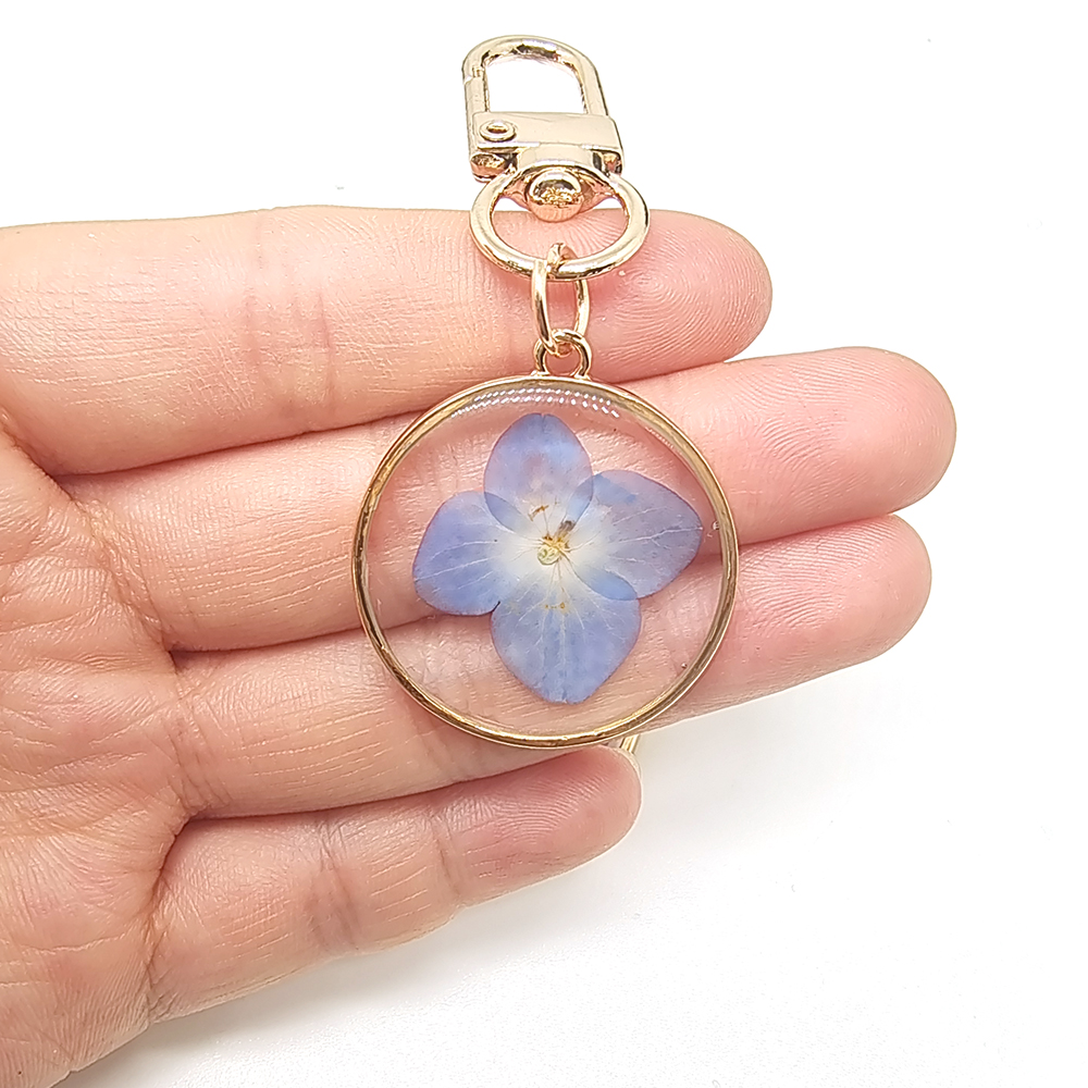 Casual Vacation Simple Style Flower Alloy Resin Keychain display picture 8