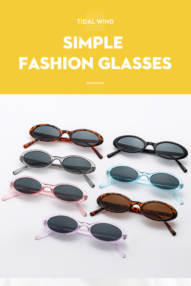 Hip-Hop Color Block Ac Oval Frame Full Frame Women's Sunglasses display picture 9
