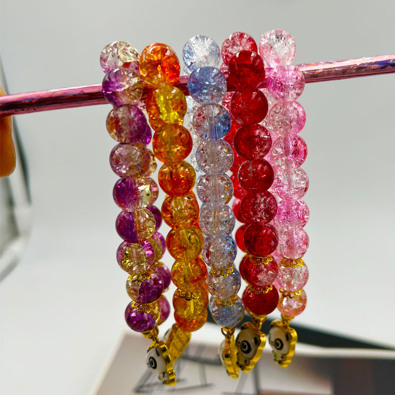 Wholesale Jewelry Glam Cute Shiny Panda Mostacilla Glass Beaded Bracelets display picture 2