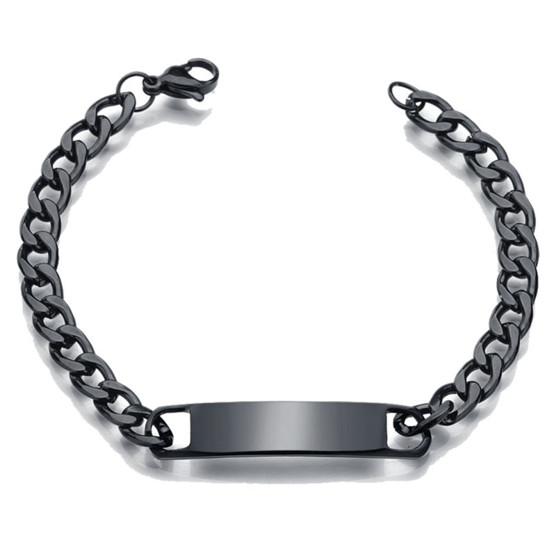 2019 Nouveau Simple Personnalité Boutique Brillant Bande Peut Tailler D'écriture Courbe Inoxydable De Marque À La Mode De Bracelet À La Mode Hommes Femmes Gourmette Bracelet En Acier display picture 1