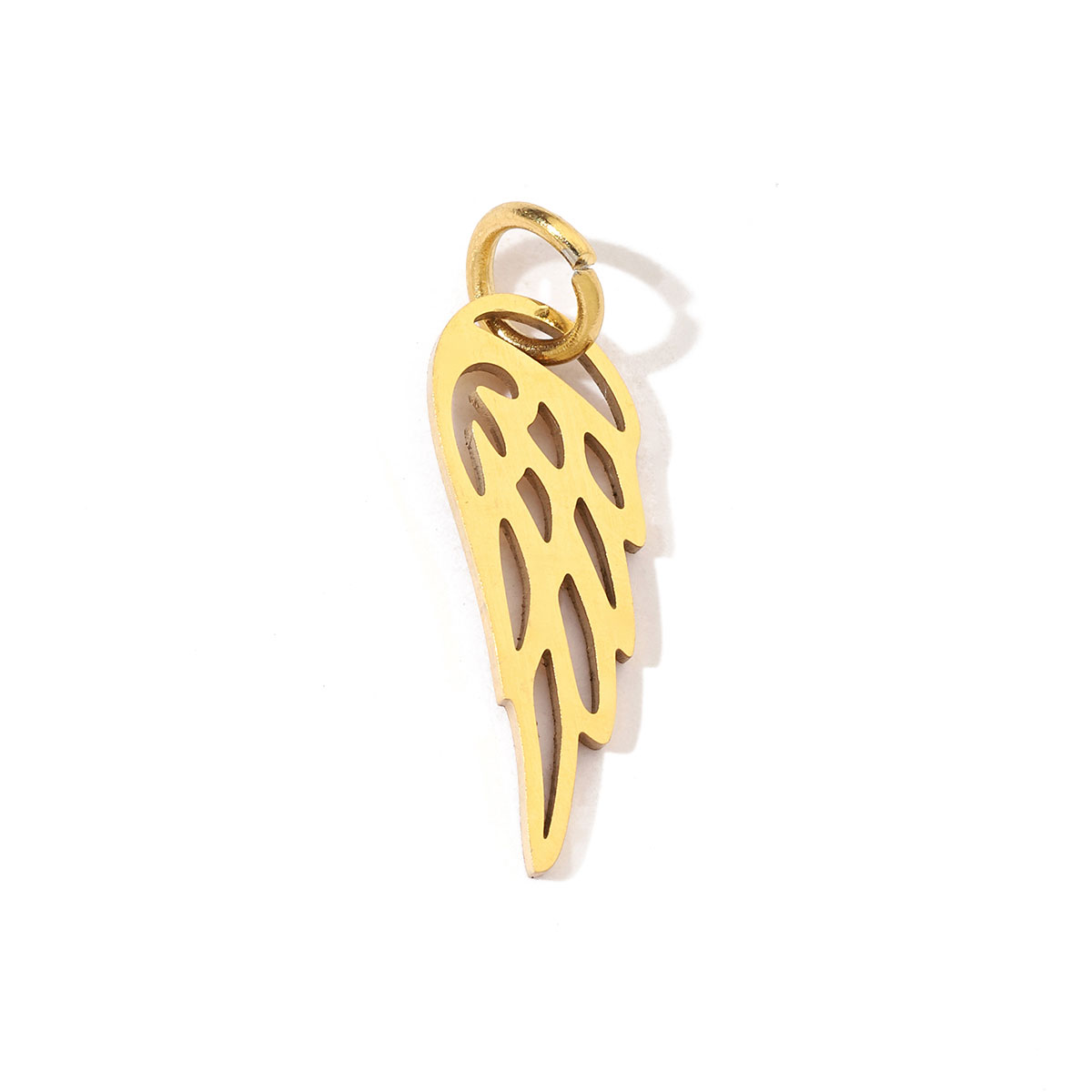 20 PCS/Package 201 Stainless Steel 18K Gold Plated Elephant Leaves Wings Polished Pendant Bracelets display picture 30