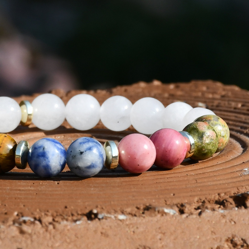 Wholesale Jewelry Casual Retro Ethnic Style Irregular Natural Stone Beaded Bracelets display picture 8