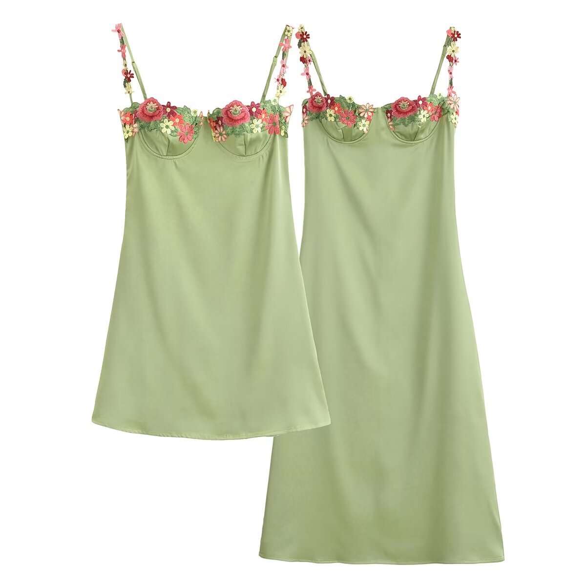 Women's Strap Dress Sexy Strap Zipper Sleeveless Flower Midi Dress Holiday Date display picture 1