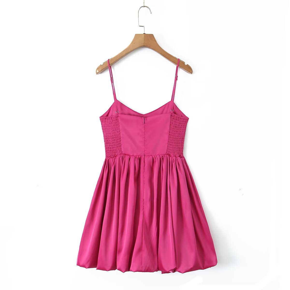 Women's Strap Dress Preppy Style V Neck Sleeveless Solid Color Above Knee Holiday Daily Date display picture 7