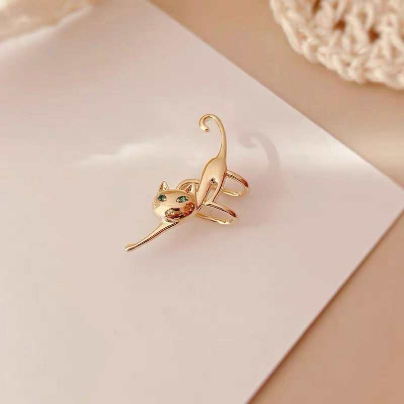 1 Piece Simple Style Classic Style Animal Inlay Alloy Artificial Rhinestones Ear Cuffs display picture 3