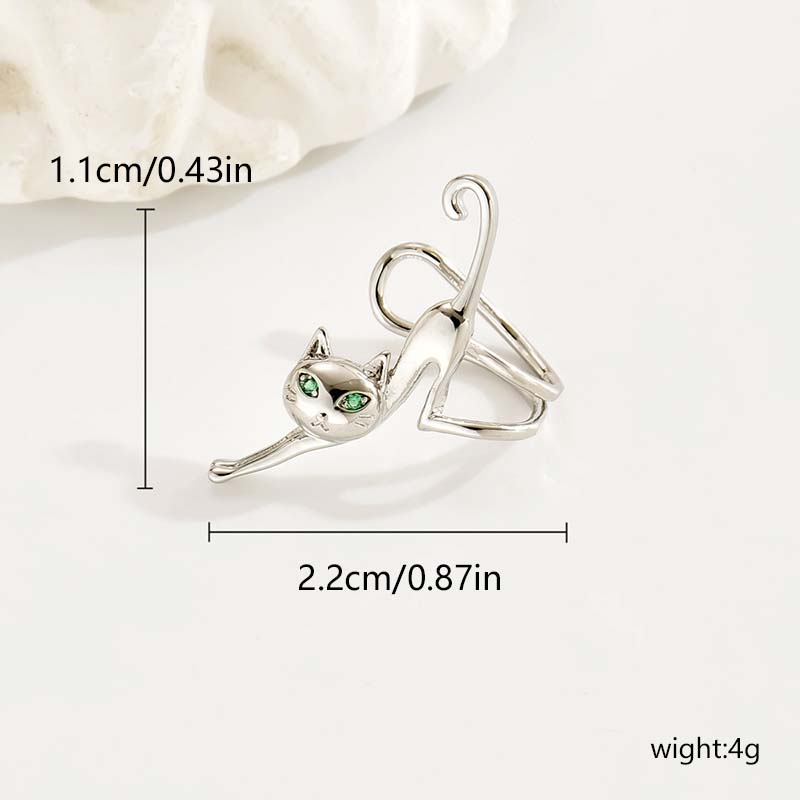 1 Piece Simple Style Classic Style Animal Inlay Alloy Artificial Rhinestones Ear Cuffs display picture 6