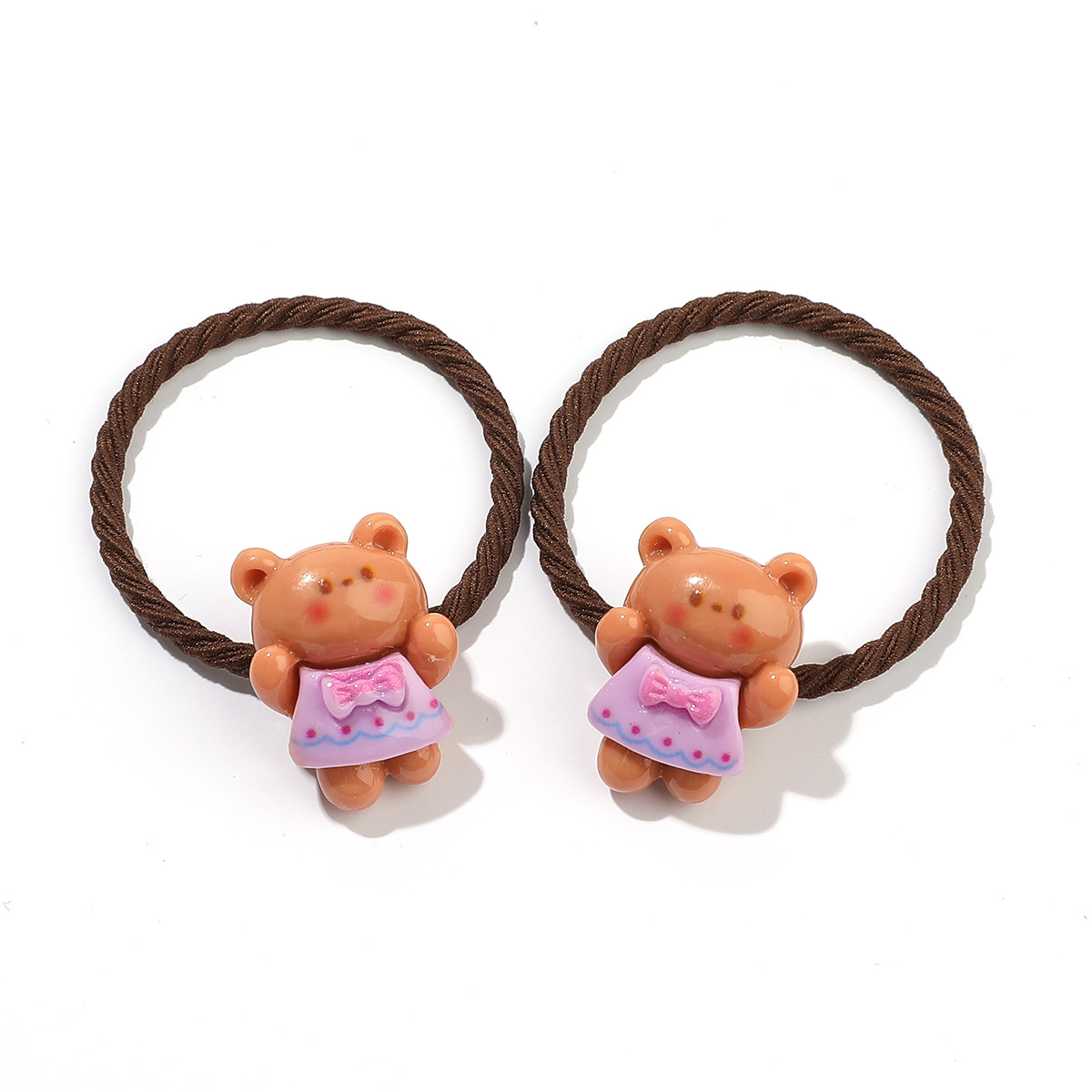 Kid'S Cartoon Style Cute Sweet Bear Plastic Rubber Band Hair Tie display picture 7