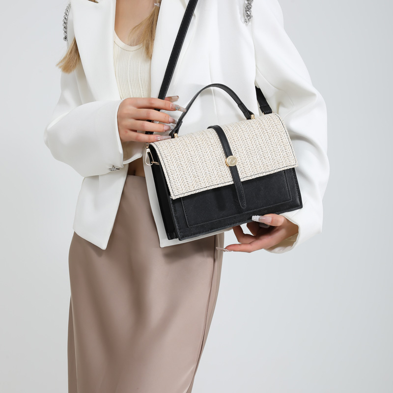 Women's Pu Leather Color Block Streetwear Flip Cover Handbag Crossbody Bag display picture 10