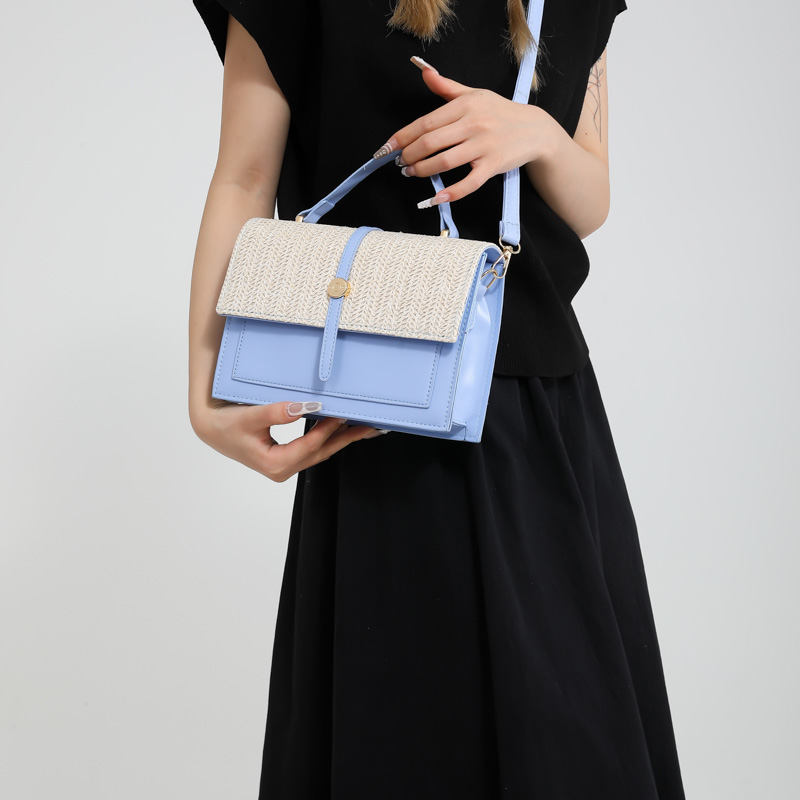 Women's Pu Leather Color Block Streetwear Flip Cover Handbag Crossbody Bag display picture 7