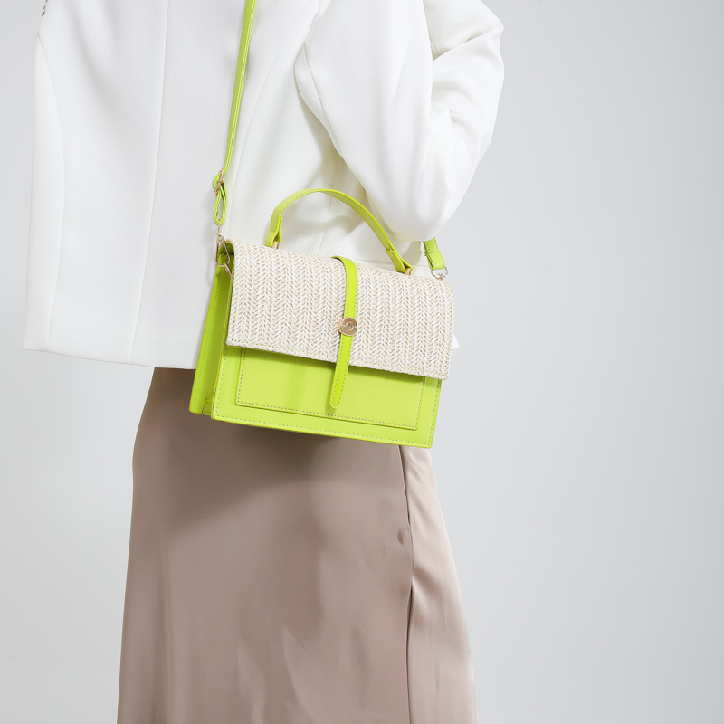 Women's Pu Leather Color Block Streetwear Flip Cover Handbag Crossbody Bag display picture 2