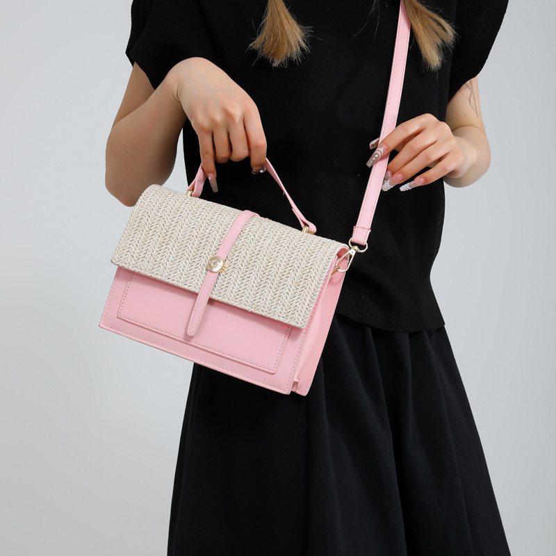 Women's Pu Leather Color Block Streetwear Flip Cover Handbag Crossbody Bag display picture 4