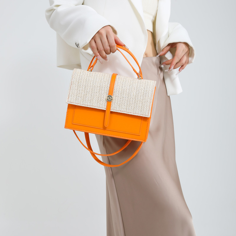 Women's Pu Leather Color Block Streetwear Flip Cover Handbag Crossbody Bag display picture 12