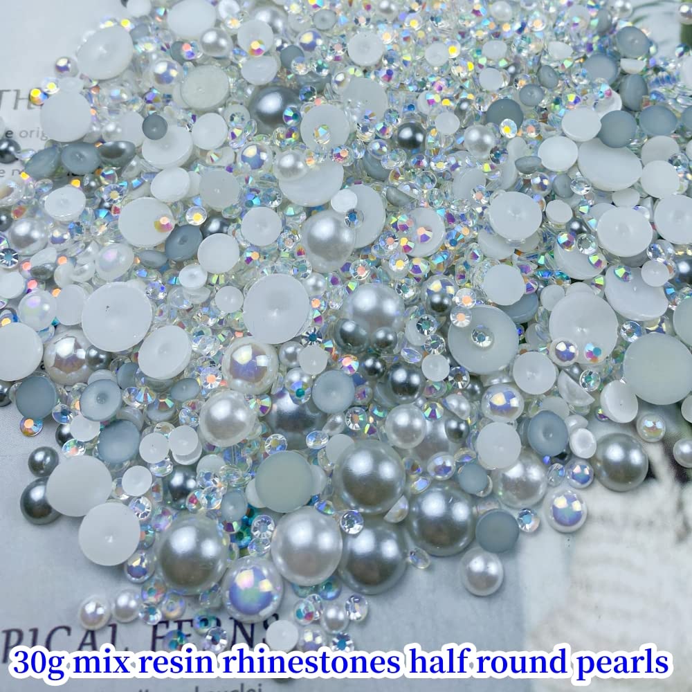 1 Set Resin Rhinestone Round Beads display picture 2