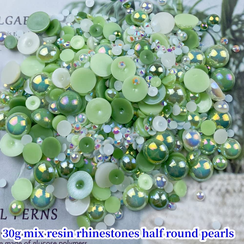 1 Set Resin Rhinestone Round Beads display picture 8