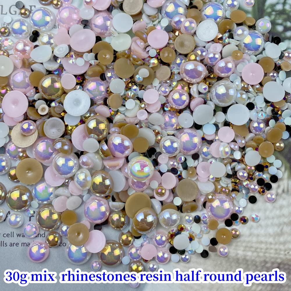 1 Set Resin Rhinestone Round Beads display picture 3