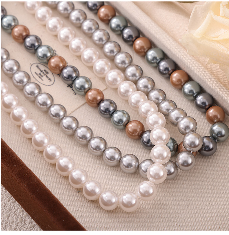 Elegant Classic Style Korean Style Round Artificial Pearl Imitation Pearl Beaded Women's Necklace display picture 5