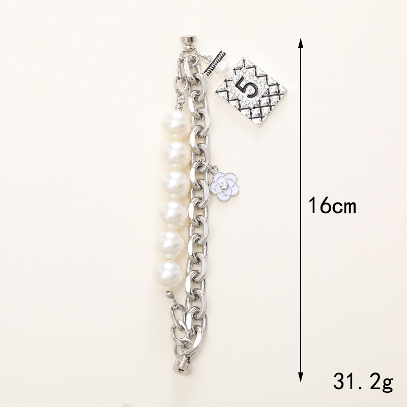 Cute Flower Arylic Alloy Plating Mobile Phone Chain display picture 1