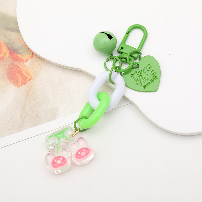 Cartoon Style Cute Sweet Candy Flower Duck Arylic Bag Pendant Keychain display picture 1