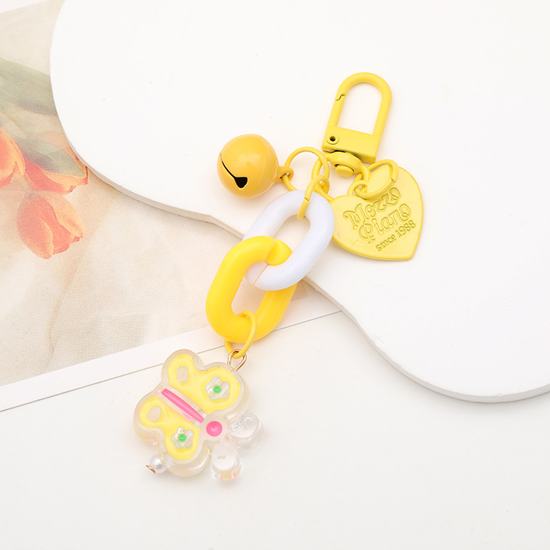 Cartoon Style Cute Sweet Candy Flower Duck Arylic Bag Pendant Keychain display picture 7