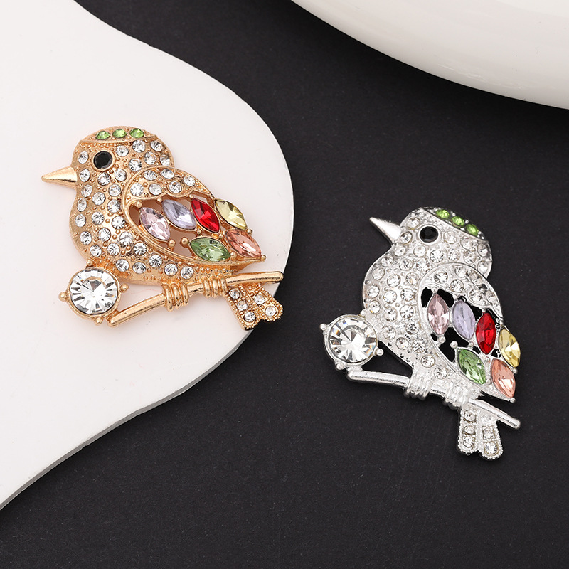 1 Piece 30*40mm Zinc Alloy Rhinestones Bird Polished DIY Accessories display picture 3