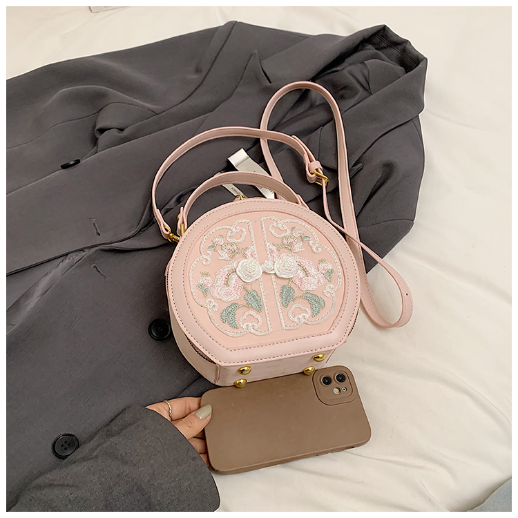 Women's Pu Leather Printing Solid Color Elegant Zipper Handbag display picture 2