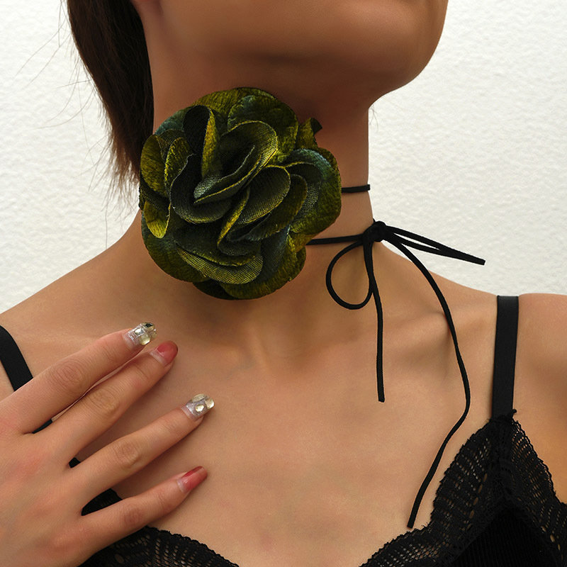 Sweet Flower Cloth Rope Women's Choker display picture 1