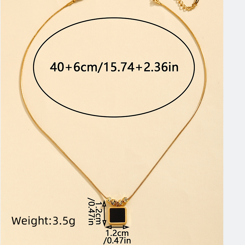 304 Stainless Steel 18K Gold Plated French Style Simple Style Hollow Out Inlay Butterfly Shell Zircon Necklace display picture 11