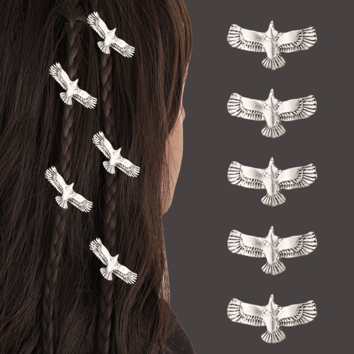 Women's Modern Style Simple Style Classic Style Eagle Alloy Plating Hair Buckle display picture 2