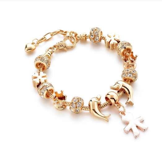 Vintage Style Simple Style Color Block Alloy Plating Inlay Rhinestones Zircon Gold Plated Women's Bracelets display picture 5