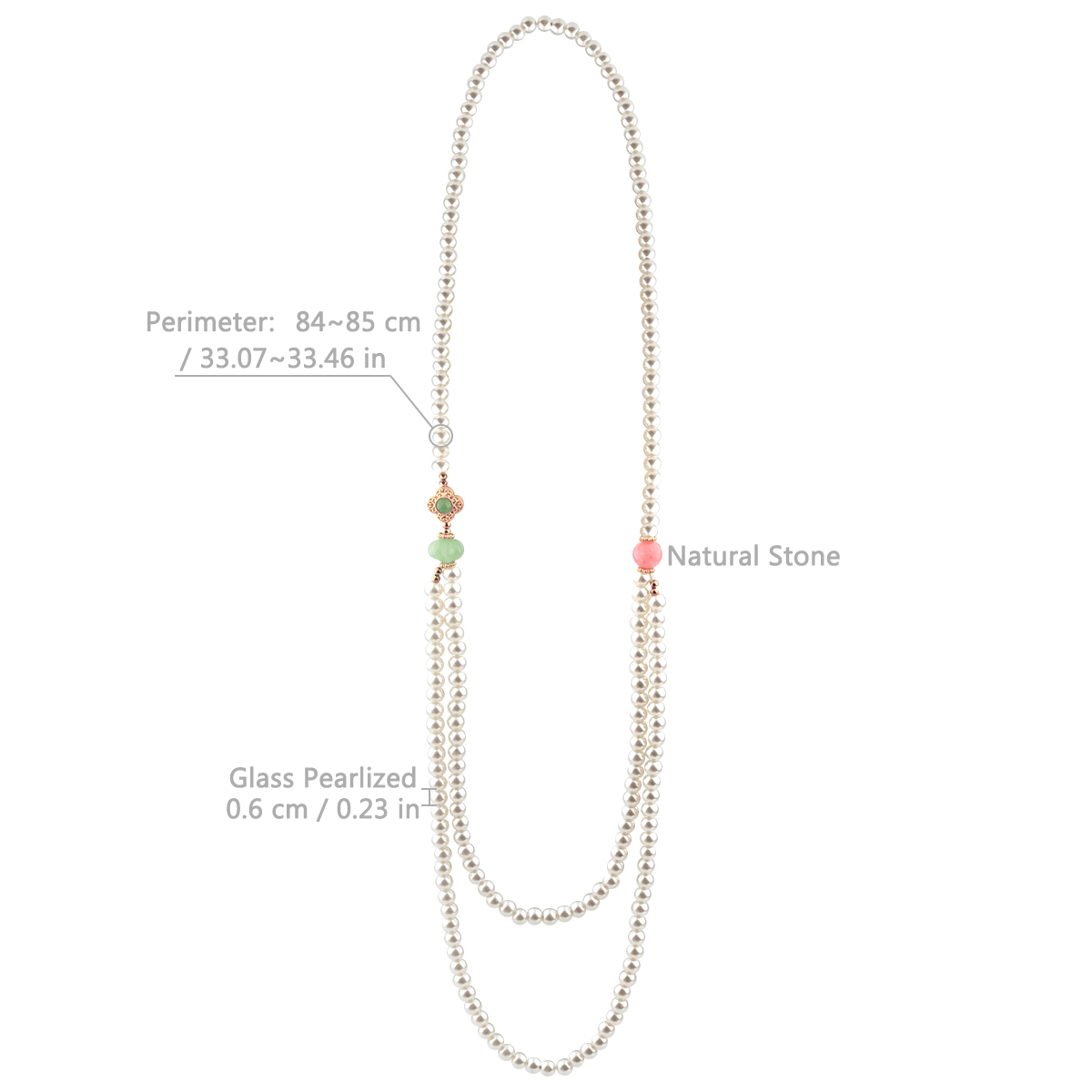 Bijoux En Gros Élégant Style Simple Rond Perle Artificielle Chaîne De Chandail display picture 4