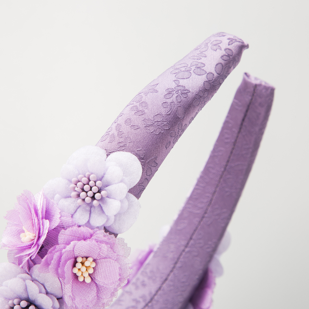 Frau Glam Ferien Blume Schmetterling Legierung Tuch Haarband display picture 3
