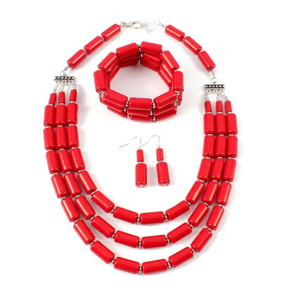Vintage Style Ethnic Style Bohemian Round Resin Beaded Women's Jewelry Set display picture 6